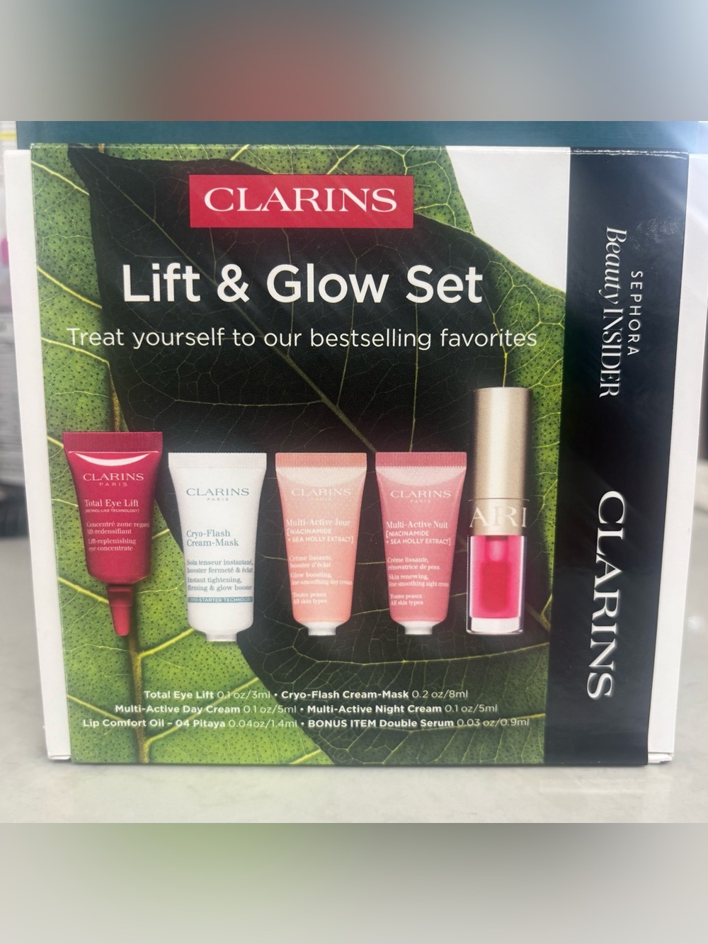 Clarins Lift & Glow Set - MSRP $55
